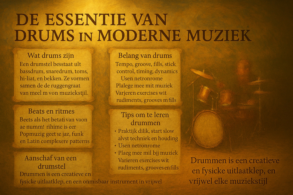 De Essentie van Drums in Moderne&nbsp;Muziek
