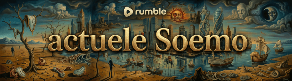 Surreal cityscape with distorted melting buildings, clocks, and a bleeding sun.